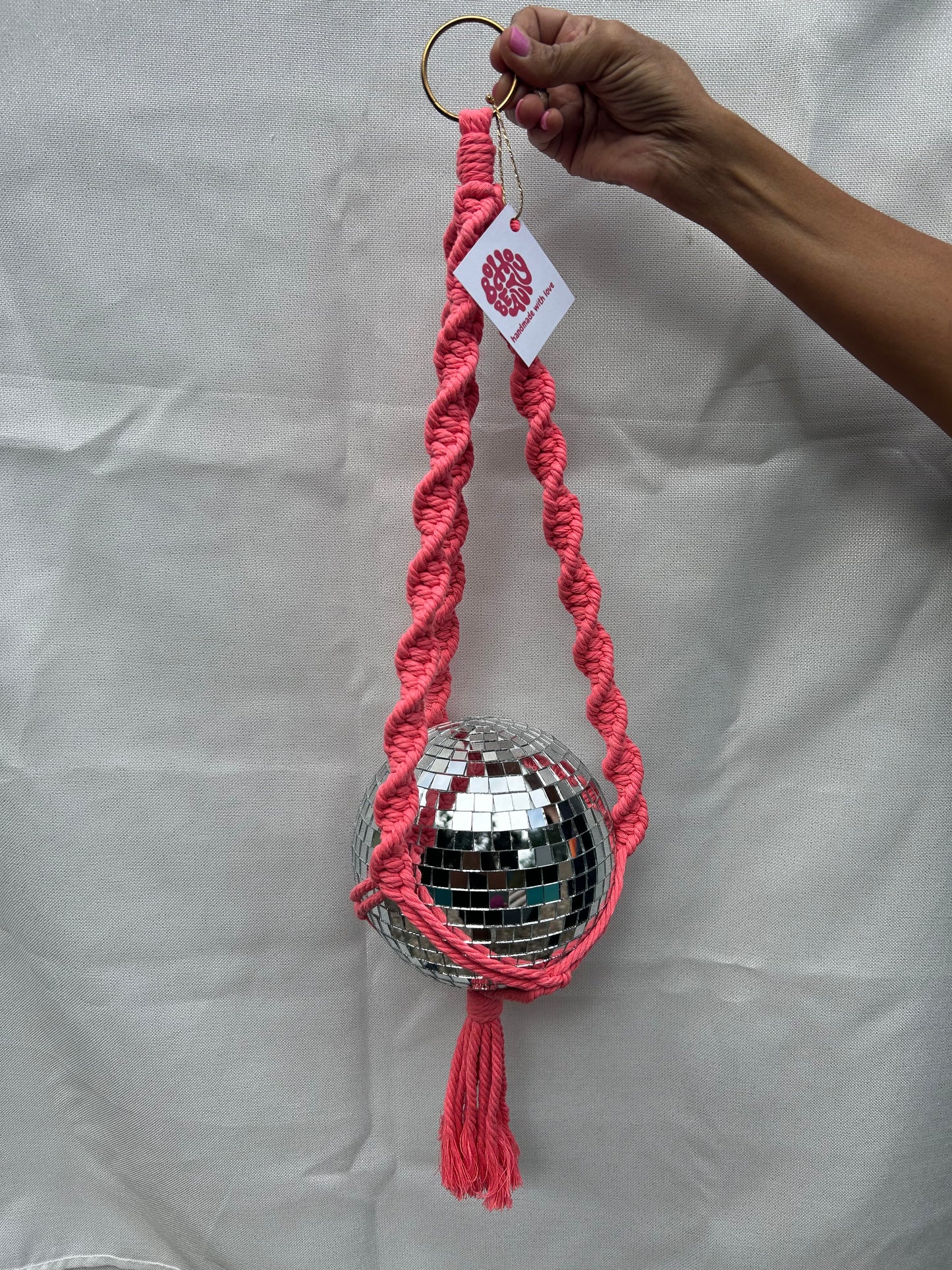 Large disco ball hanger