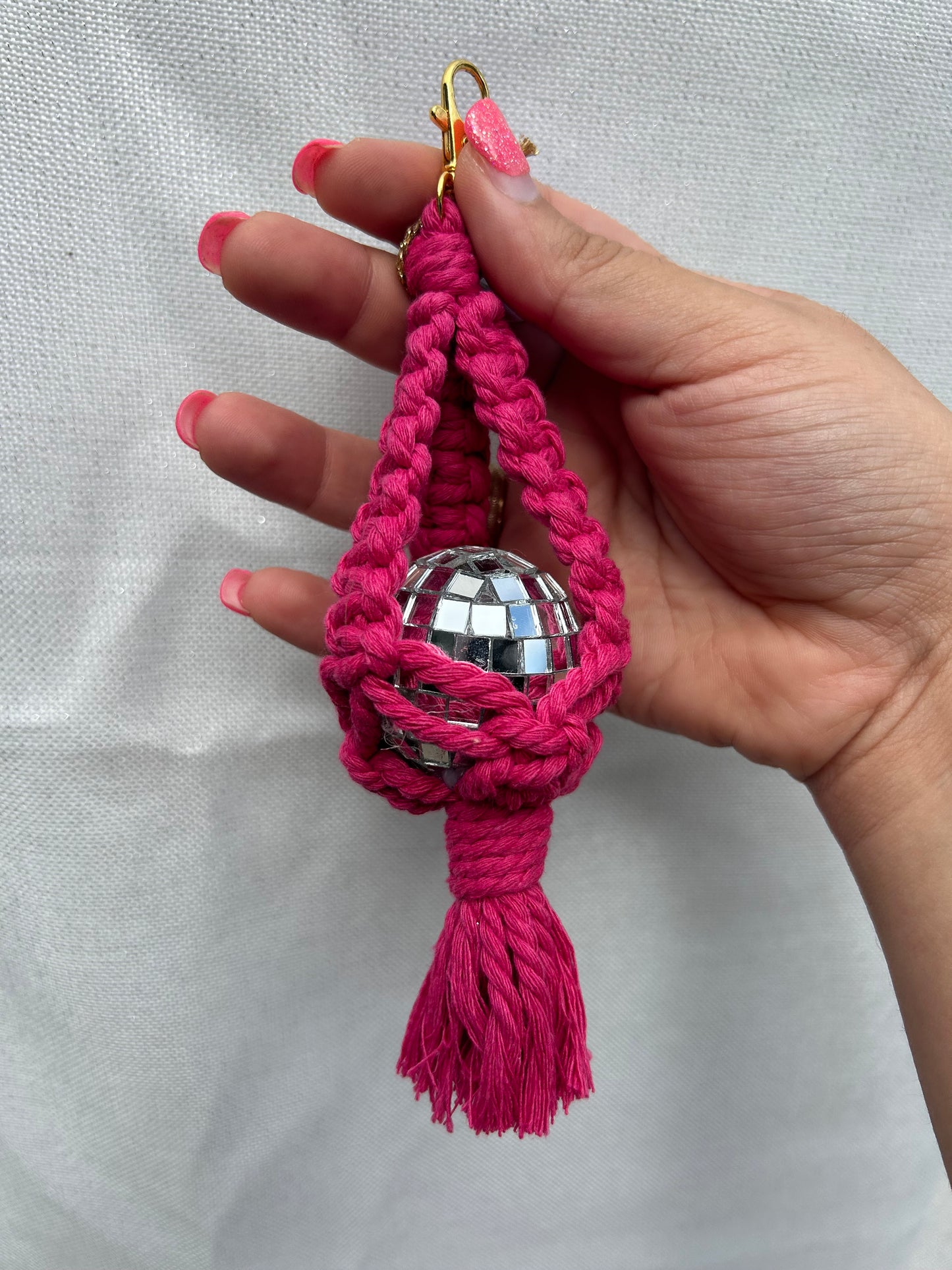 disco ball keychain