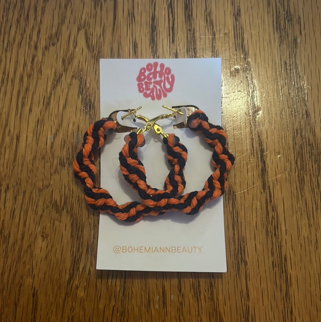 Astros hoop earrings