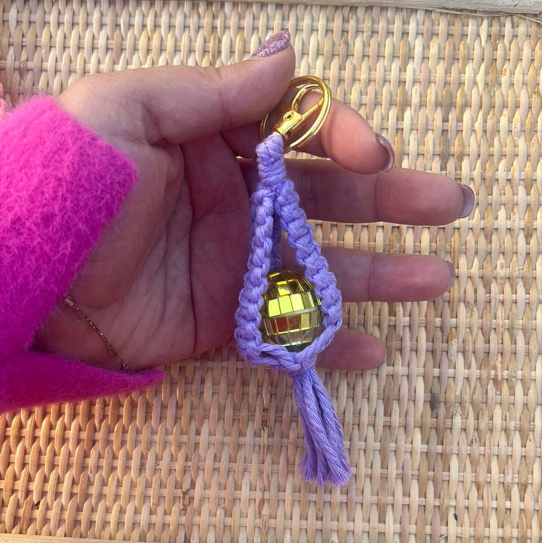 disco ball keychain