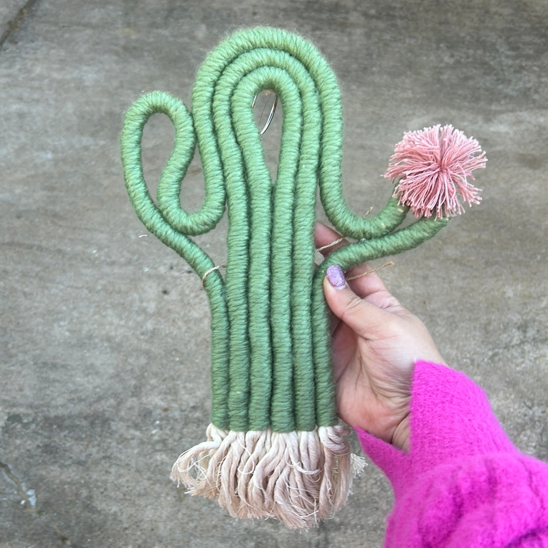 Cactus wall hanging