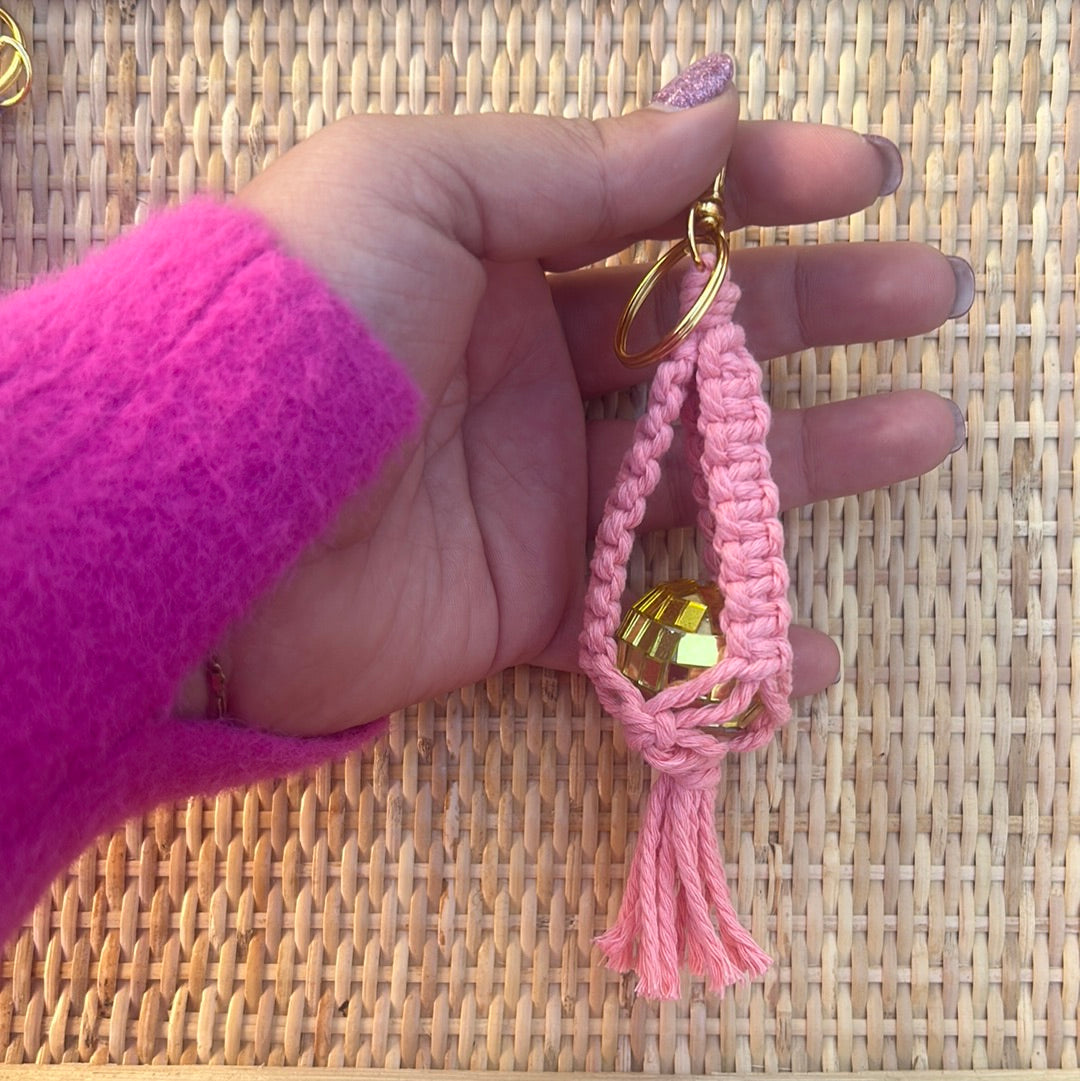 disco ball keychain