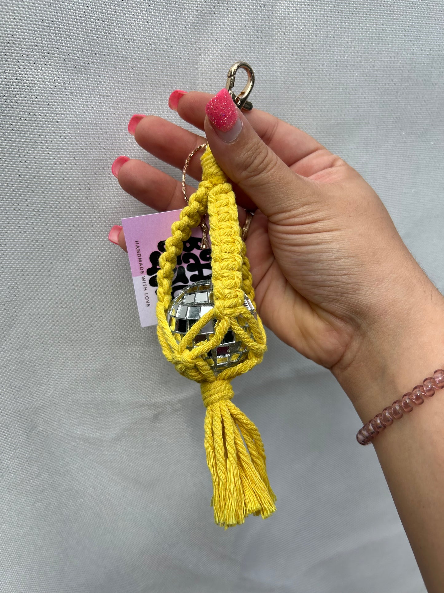 disco ball keychain