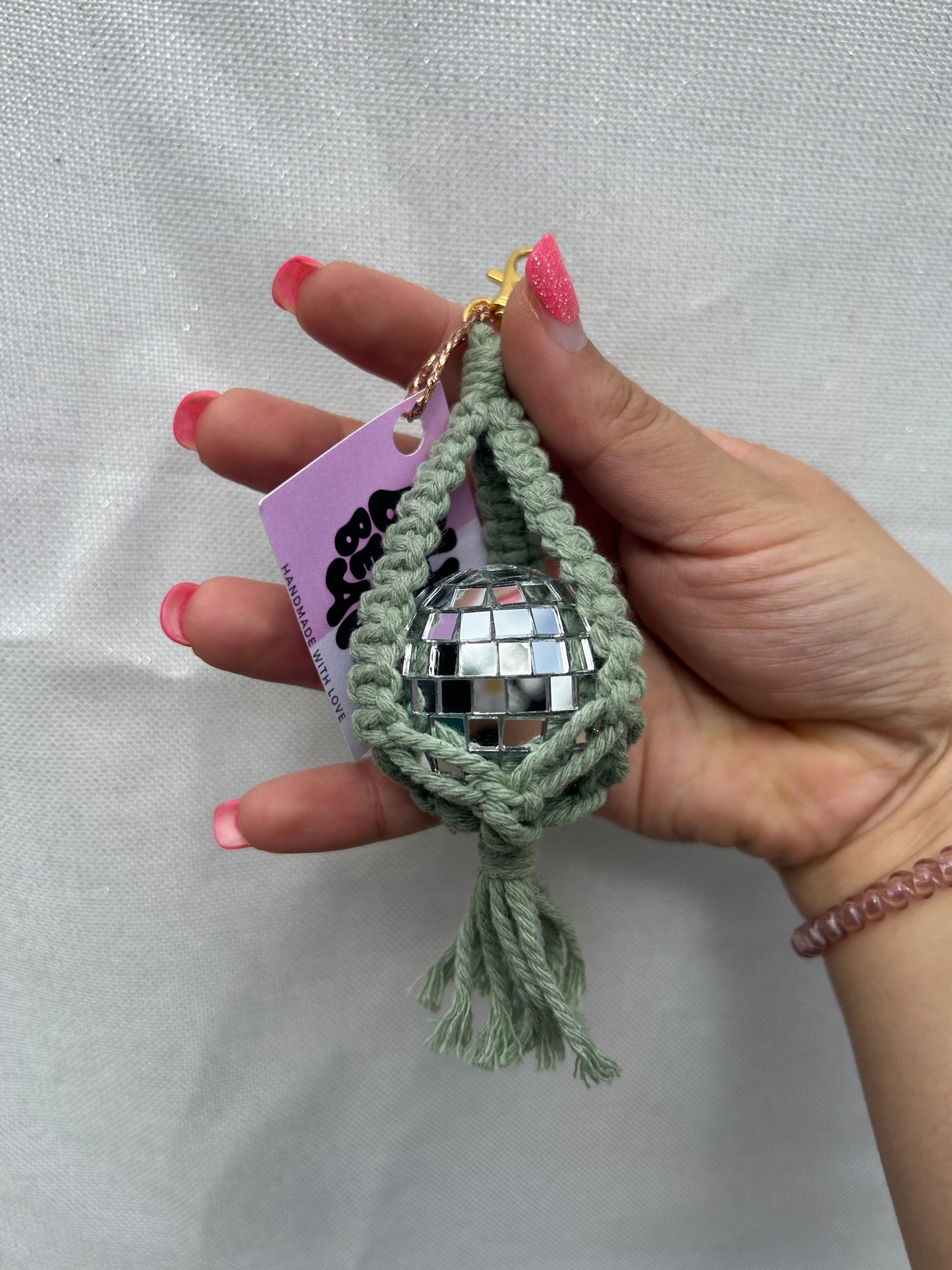 disco ball keychain