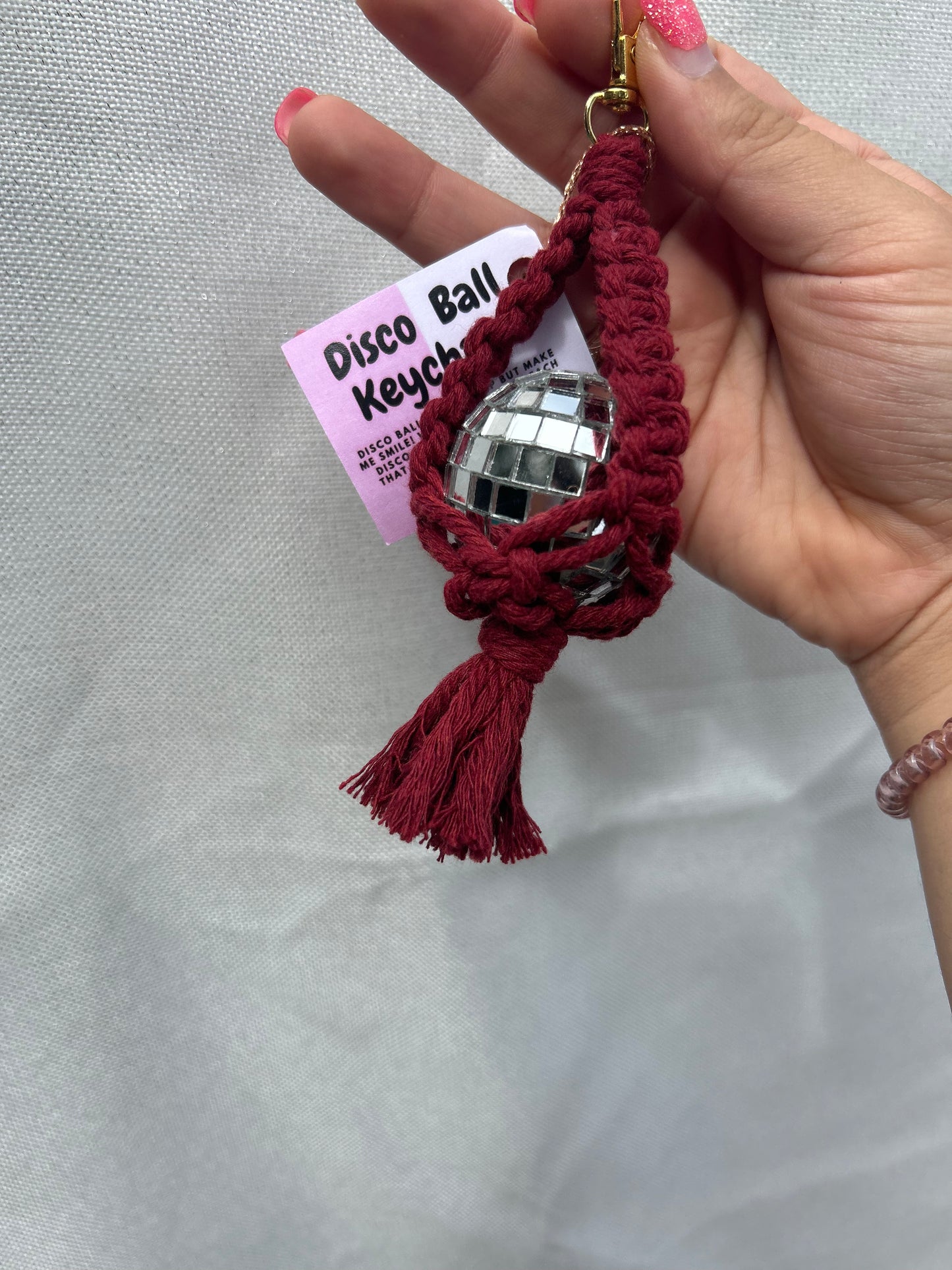 disco ball keychain