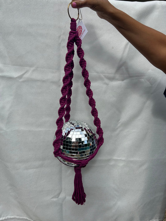 Large disco ball hanger