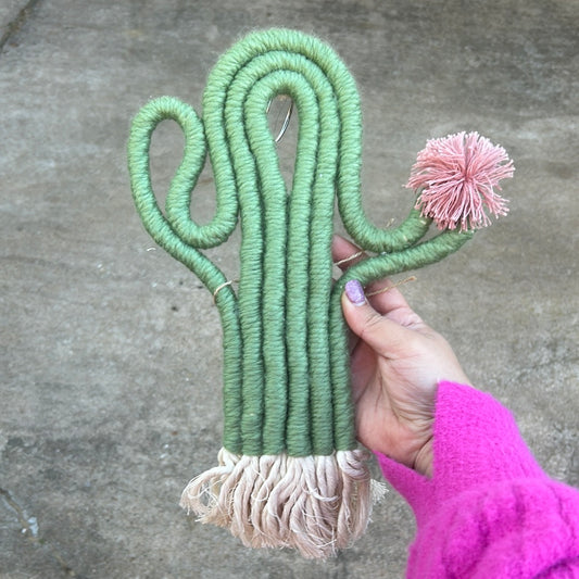 Cactus wall hanging